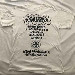 Vintage Stussy Haze Collab World Tour T-Shirt